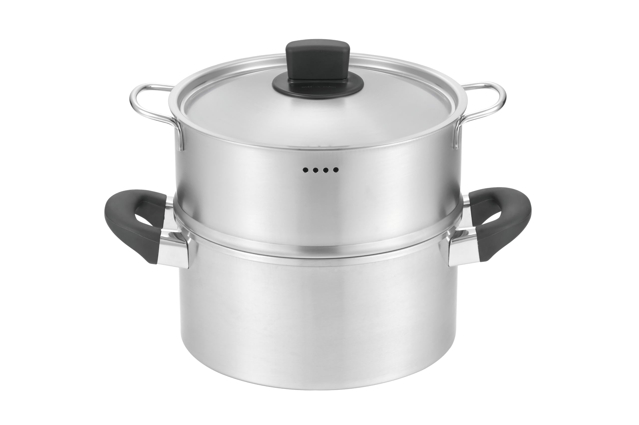 Amazon | 丸山技研 SOEN 創燕 MGJP 二段蒸し器 両手鍋 22cm 4.2L 目盛
